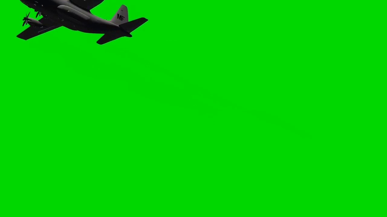 Aircraft  - Lockheed Hercules fly by - free use