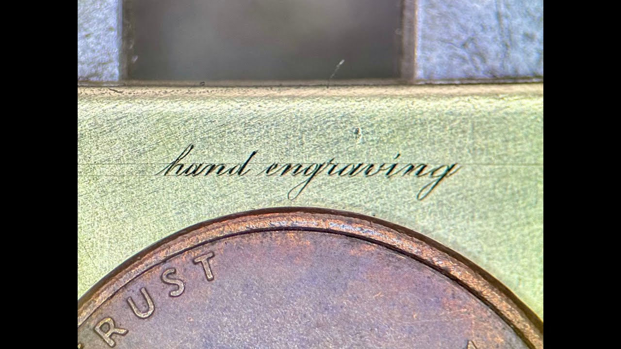 Hand Engraving Micro Script Lettering