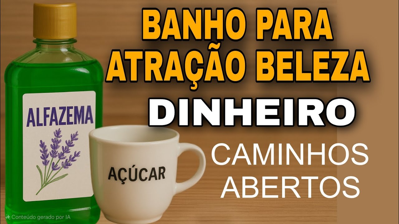 BANHO ALFAZEMA COM AÇÚCAR: ATRAÇÃO, BELEZA, DINHEIRO E CAMINHOS ABERTOS
