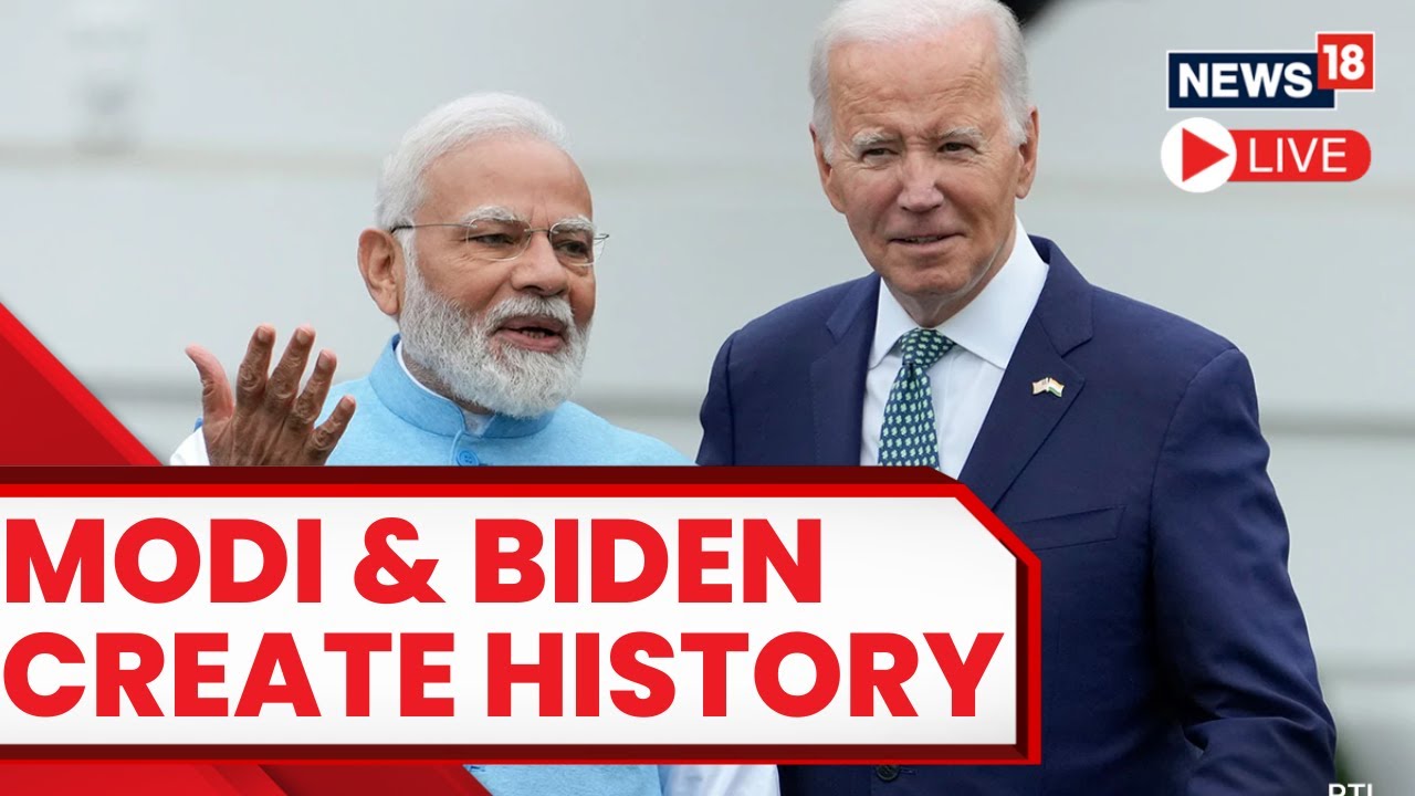 Biden, Modi Hail New Era For U.S.-India Ties And Tout Deals | PM Modi U.S. Visit | News18 Live