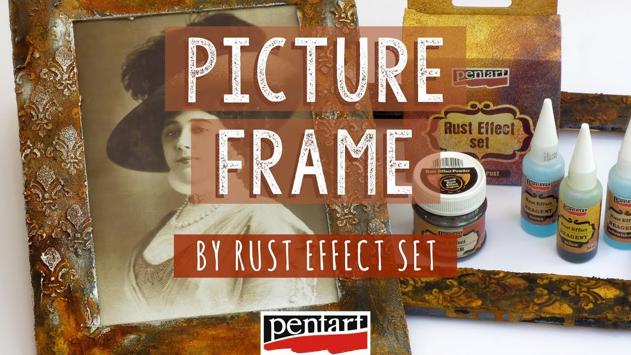 Képkeret rozsda effekt szettel // Picture frame by Rust Effect Set