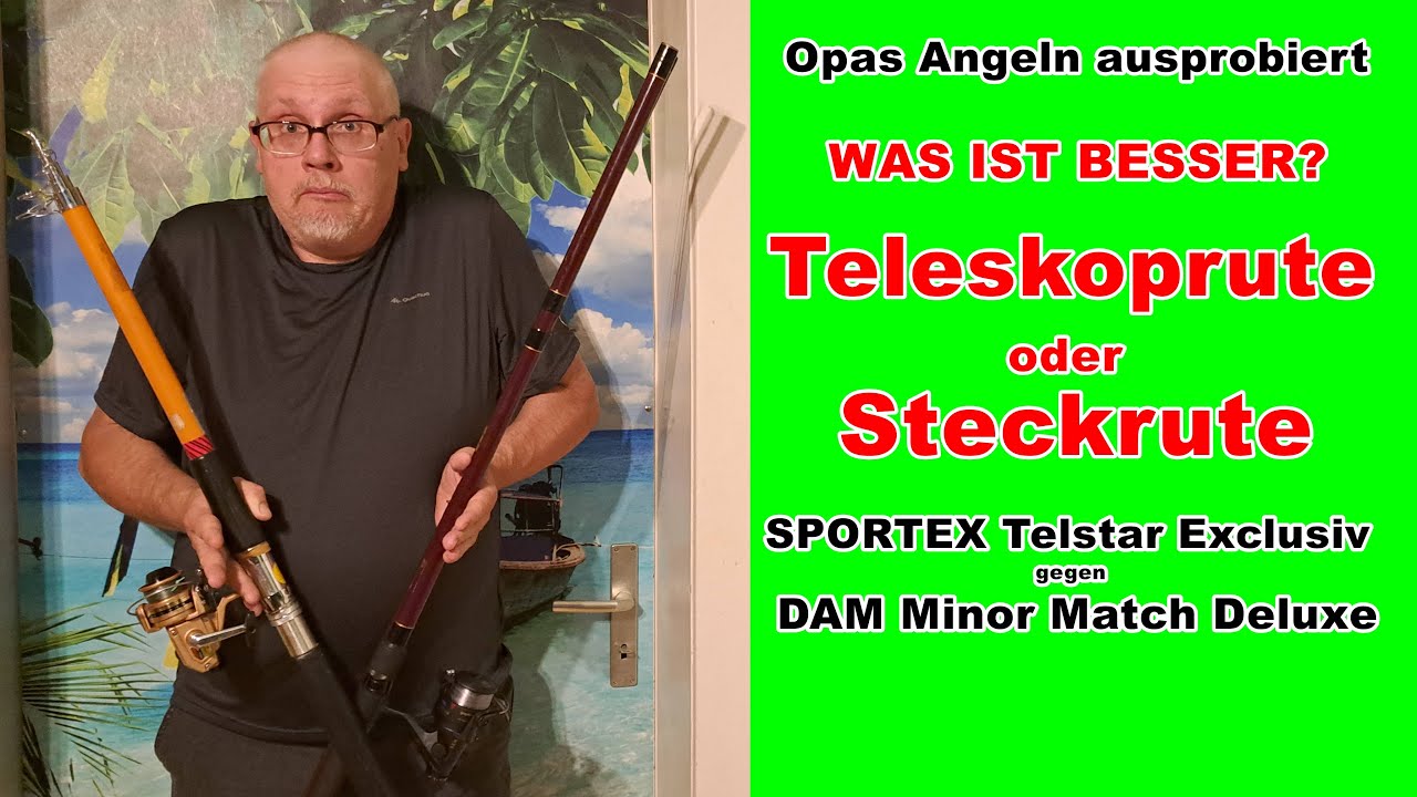 80er Jahre Angeln im Test: Teleskoprute vs. Steckrute