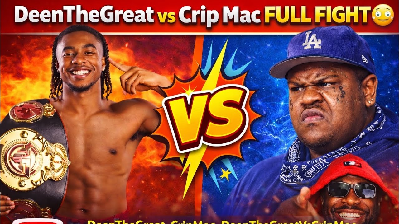 DeenTheGreat vs Crip Mac FULL FIGHT 😳 | Internet Boxing Gets CRAZY