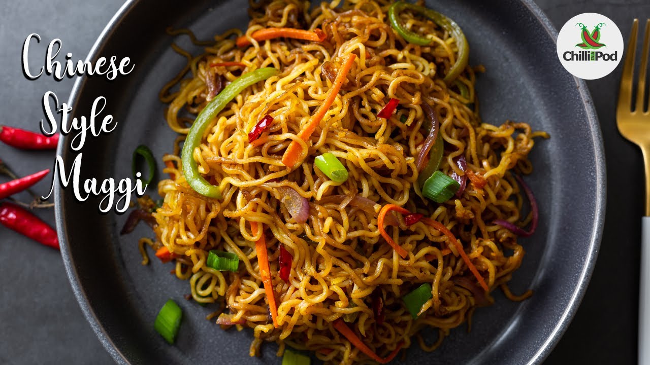 Chinese style Masala Maggi recipe | 5 mins instant noodles recipe | Street style Masala Maggi
