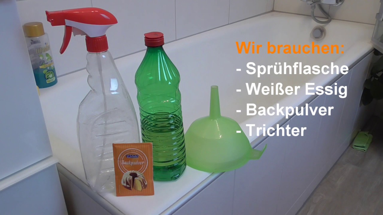 Badezimmer Putztrick: Bad und Dusche m&uuml;helos reinigen - Lifehack Bad putzen