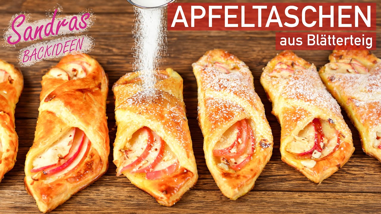 Apfeltaschen aus Blätterteig | in 5 Min. ofenfertig