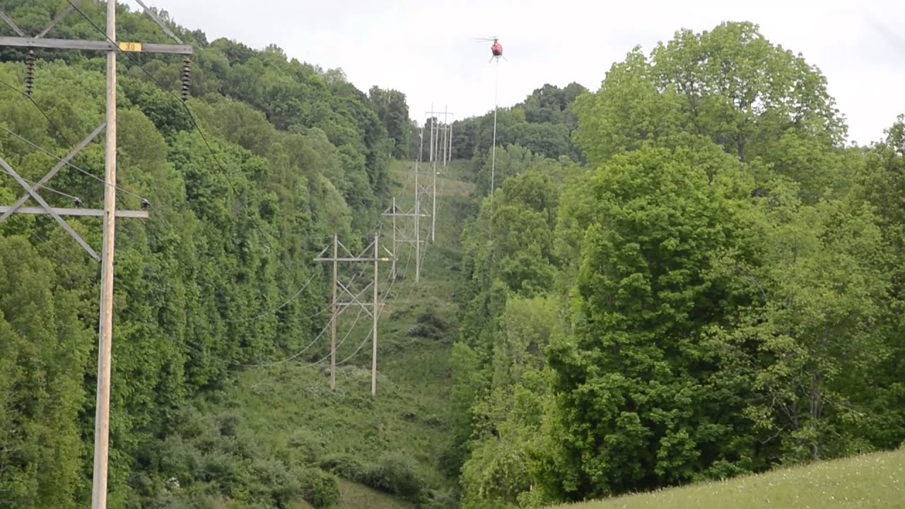 Mon Power helicopter tree trimming 5-20-15