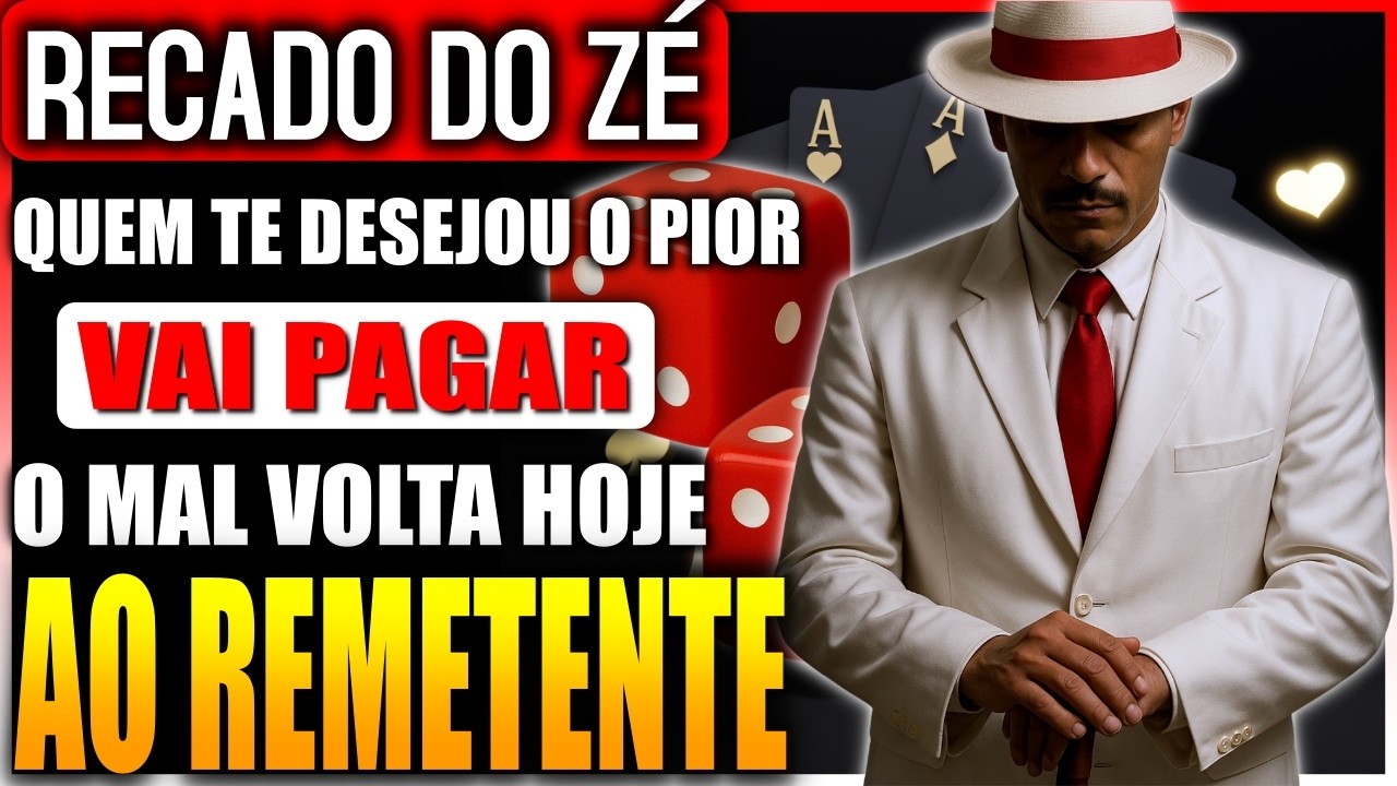 O mal vai VOLTAR ao REMETENTE: quem te desejou o PIOR vai colher AGORA - RECADO DE ZÉ PILINTRA