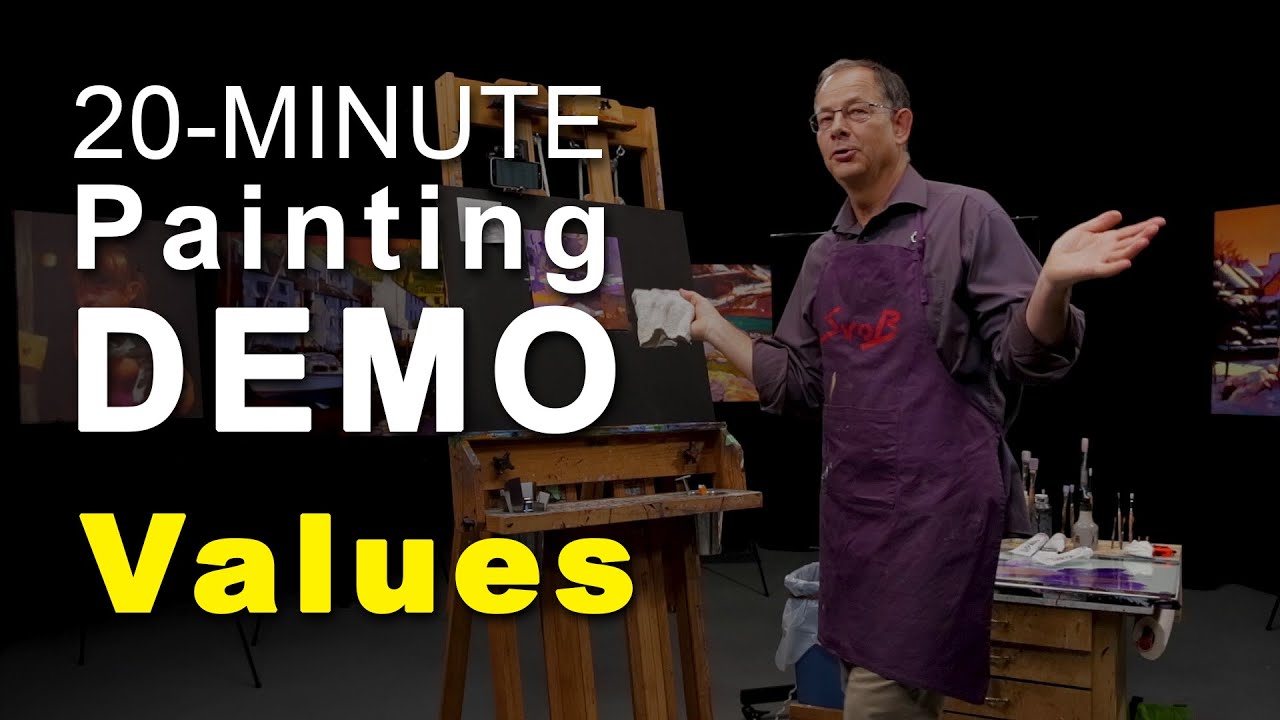 20-minute Mike Svob painting demo (values)