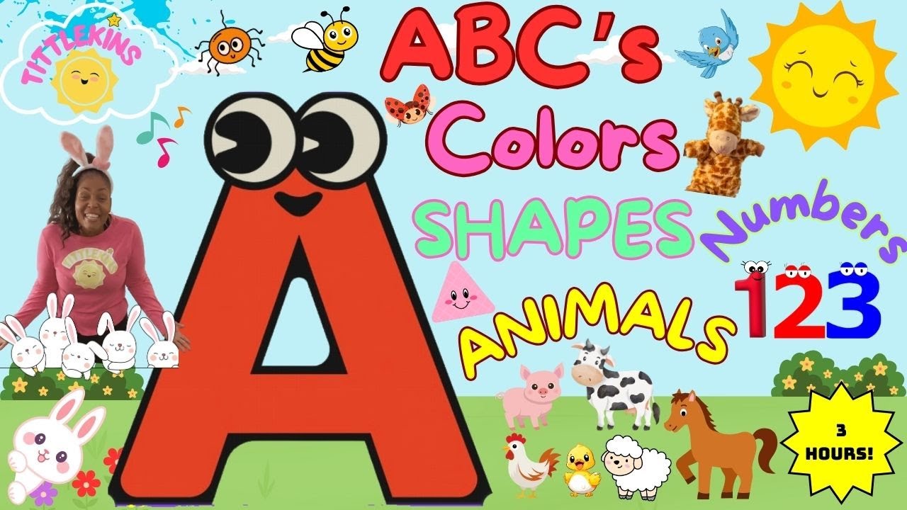 Best video to Learn ABC’s, Phonics, Numbers,Shapes, Colors & More #baby #toddlerlearning #preschool