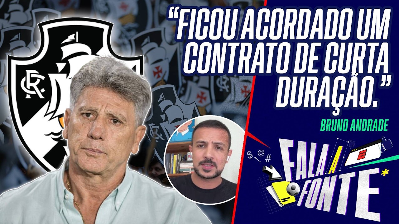 RENATO &Eacute; O NOVO T&Eacute;CNICO DO VASCO: DETALHES DO ACORDO E TEMPO DE CONTRATO | FALA A FONTE