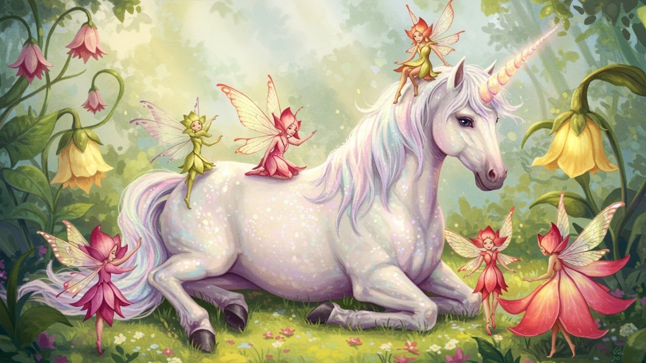 Sleep Meditation for Kids The UNICORN FLOWER FAIRIES Bedtime Story for Kids