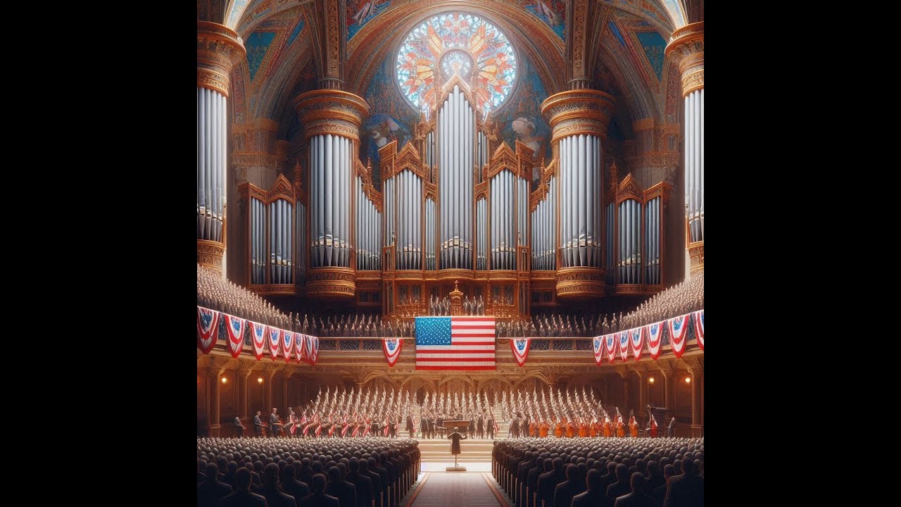 Battle Hymn of the Republic (Die Schlachthymne der Republik) auf der Orgel