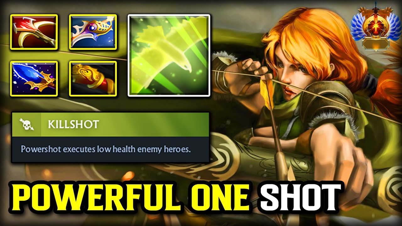 POWERFUL KILL SHOT OFFLANE Windranger | Full Damage Build | Nobody Can Stands Against 7.39c DOTA 2