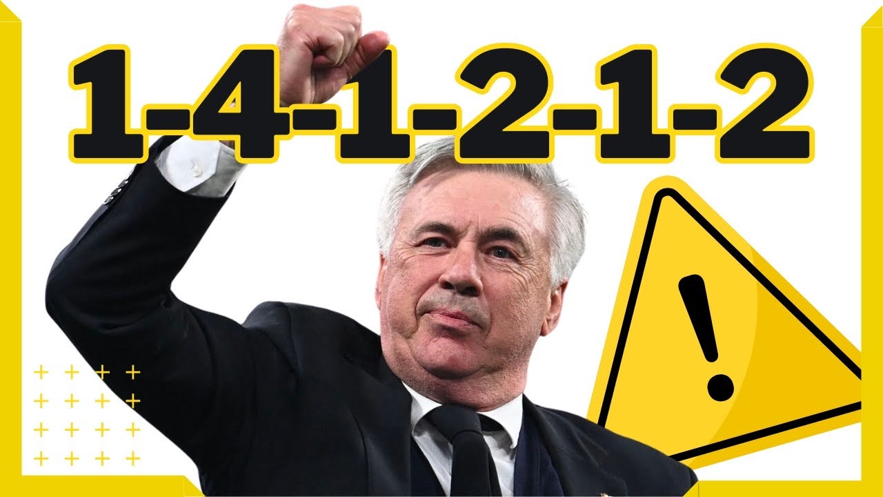 ► SISTEMA DE JUEGO 1-4-1-2-1-2 de ANCELOTTI ( Un giro de LIBRETA del Real Madrid!)