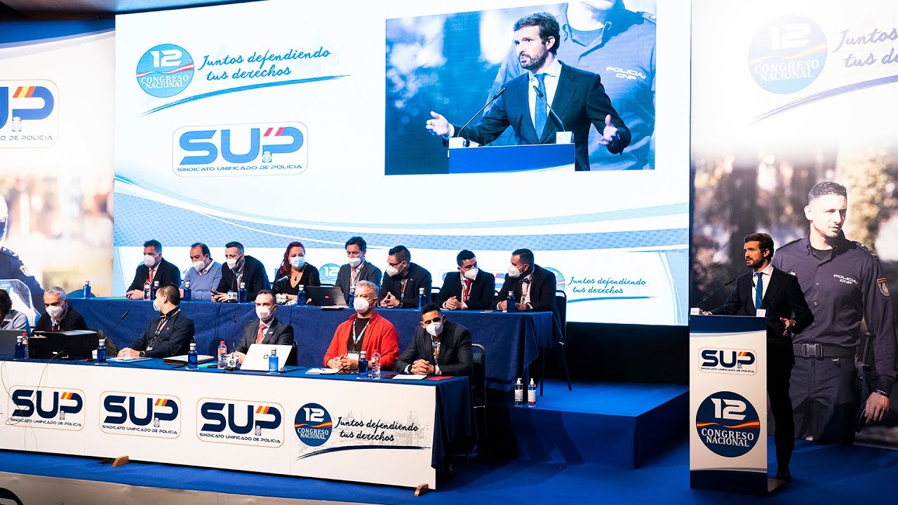 Pablo Casado participa en el 12º Congreso Nacional del Sindicato Unificado de Policía