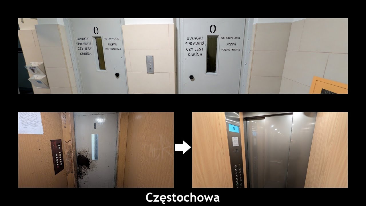Lift tour, niektóre bloki z dzielnicy Tysiąclecie i Centrum + Józefa Mireckiego 4, Częstochowa