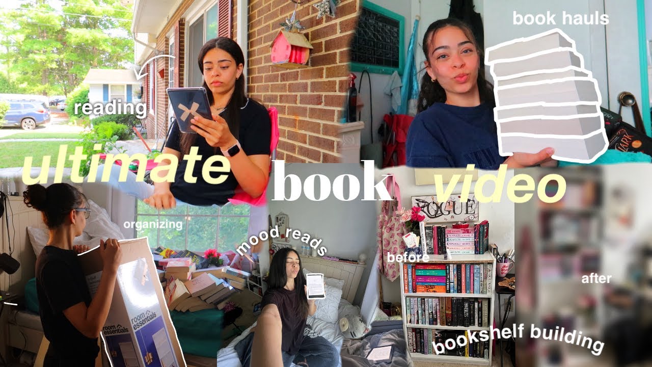 ULTIMATE BOOK VIDEO!! 🎀🤍 (book hauls, bookshelf building + organizing, reading etc.)