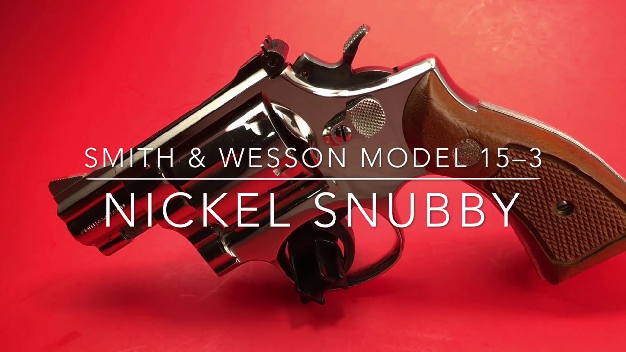 Револьвер Smith & Wesson Model 15-3 Nickel с укороченным стволом