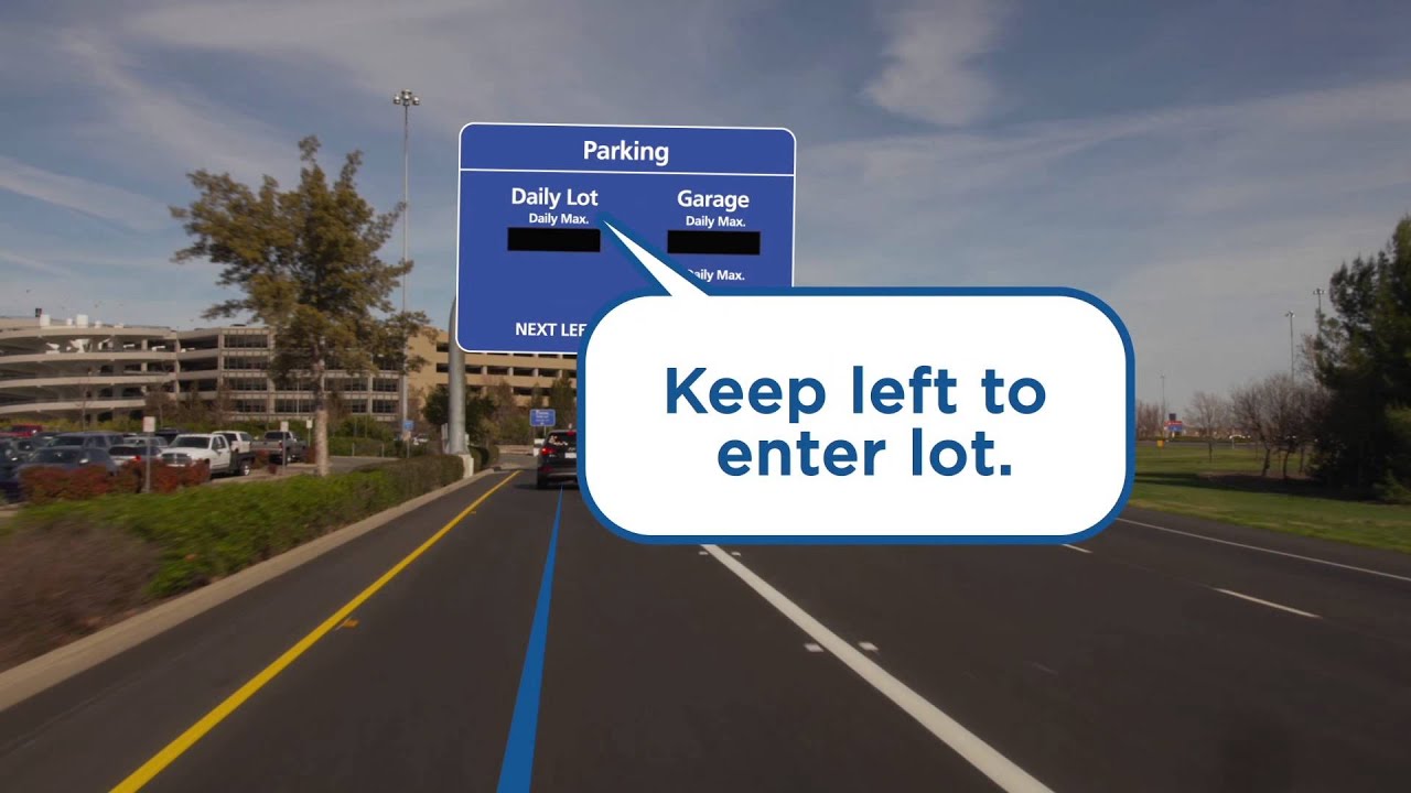 Directions from I-5 to the SMF Daily Parking Lot