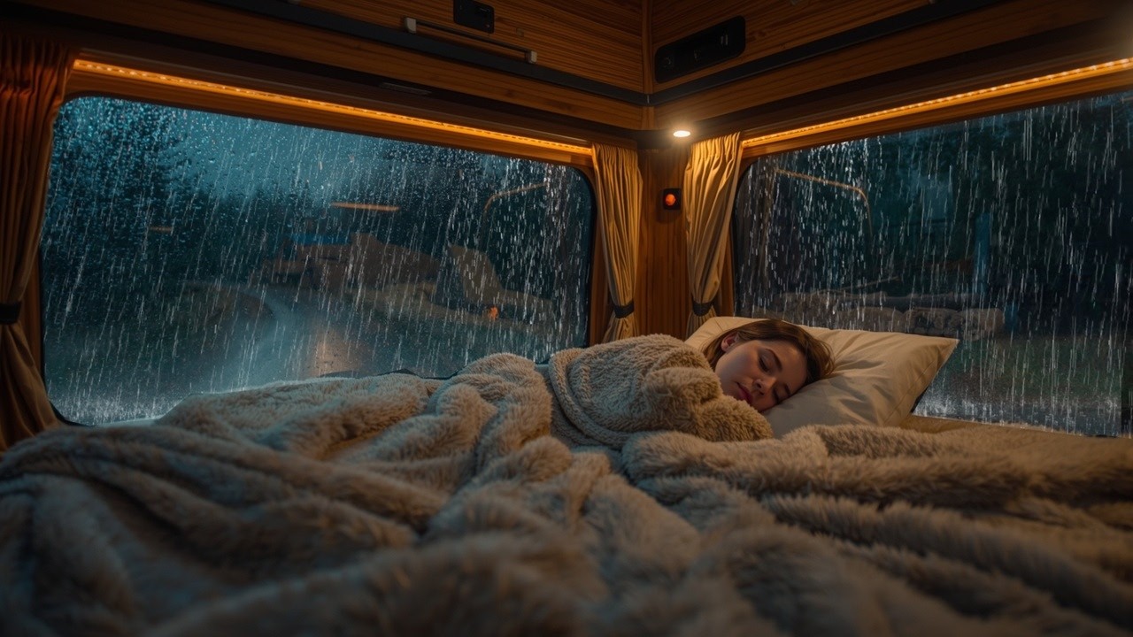 Relaxing Night Rain 🍃 Anxiety Relief, Mental Clarity and Calm Mind Atmosphere