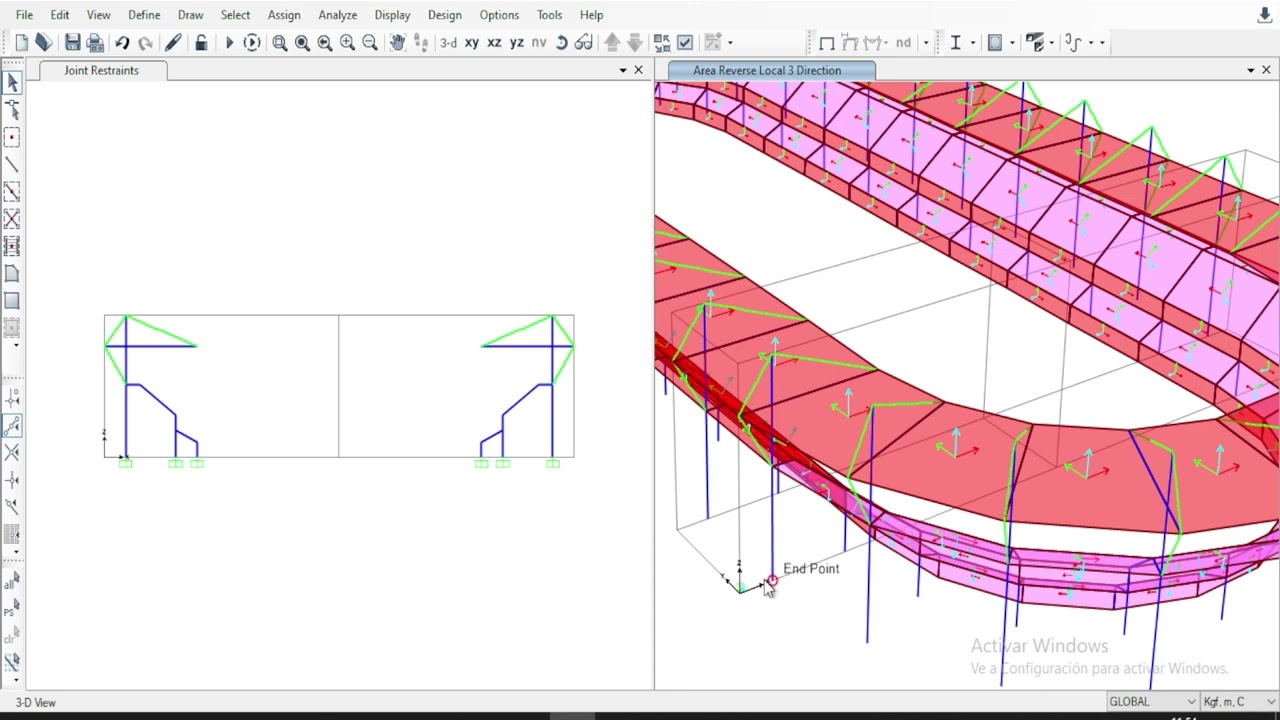 18. Modelado de Estadio - Ejes locales y snaps.