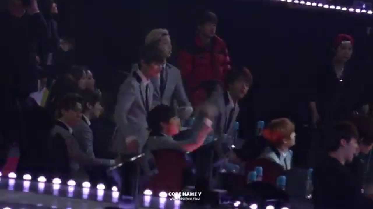150128 가온차트 K-POP 어워드 방탄소년단 대기석 Born Hater REACTION
