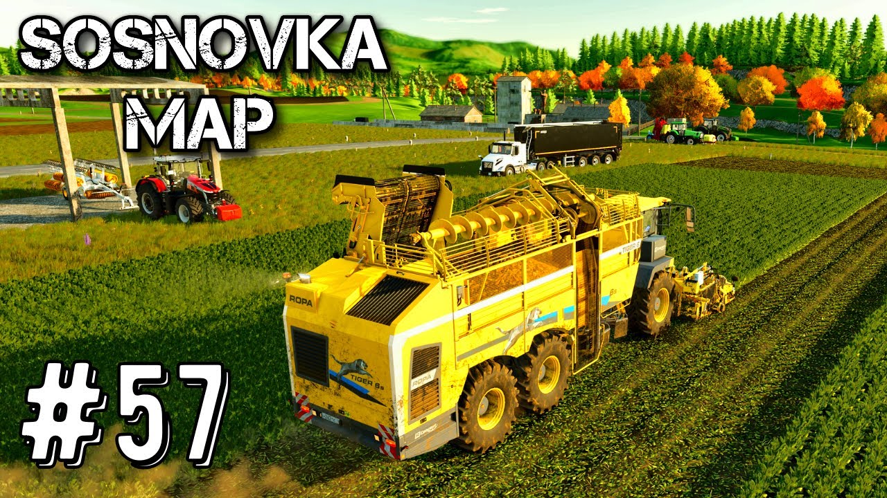 Farming Simulator 25 Карта Сосновка Таймлапс Эпизод #57 Мегаферма fs25 геймплей