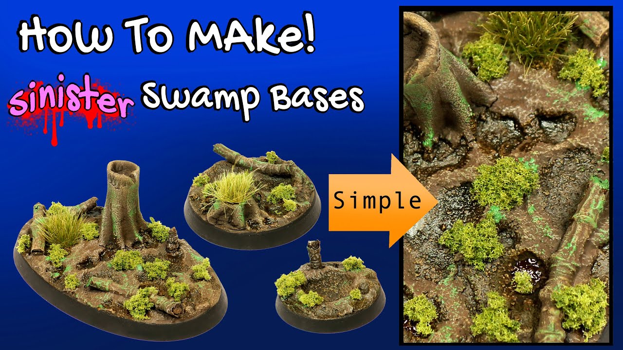 SINISTER Swamp Base | CHEAP Diorama for Your Minis!