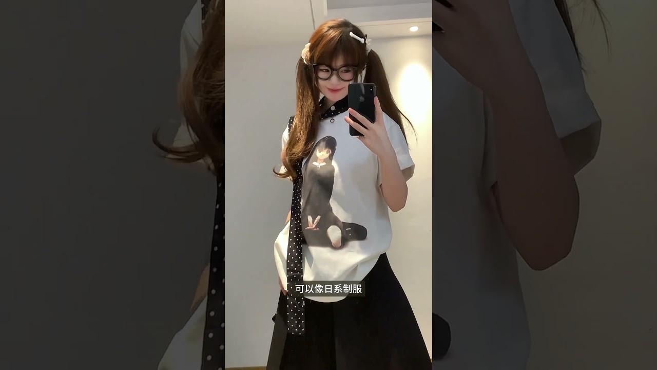 ˚⋆ ॱ7件～厌世甜丧感短t🕷️ ᐝ ꙳  ✰基础百搭款！ #短袖 #甜丧风 #正肩t恤 #短上衣 #斜肩上衣