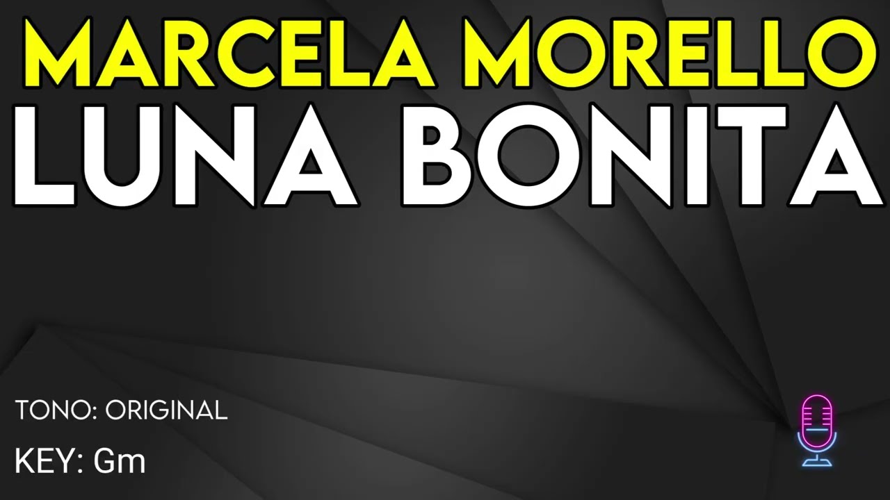 Marcela Morelo - Luna Bonita - Karaoke Instrumental
