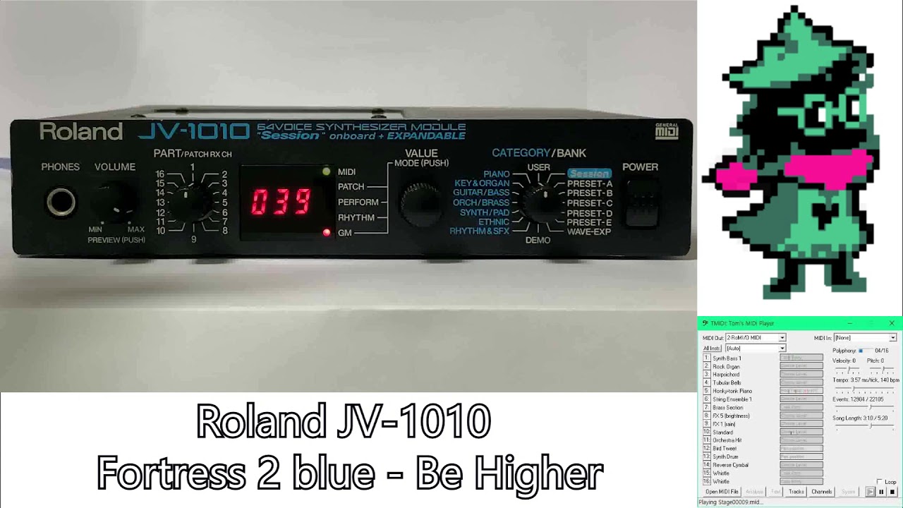 Roland JV-1010 Fortress 2 blue - Be Higher