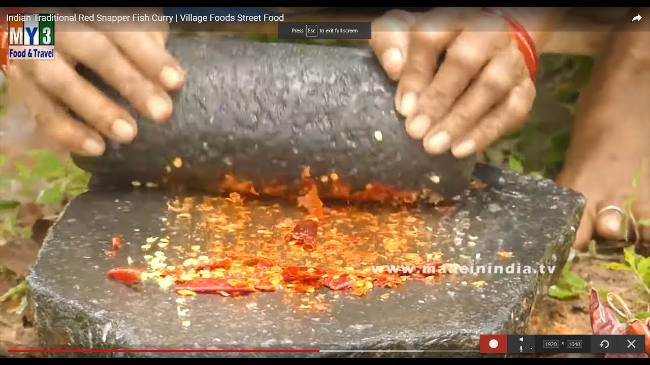 Indian Traditional Red Snapper Fish Curry | Village Foods Street Food