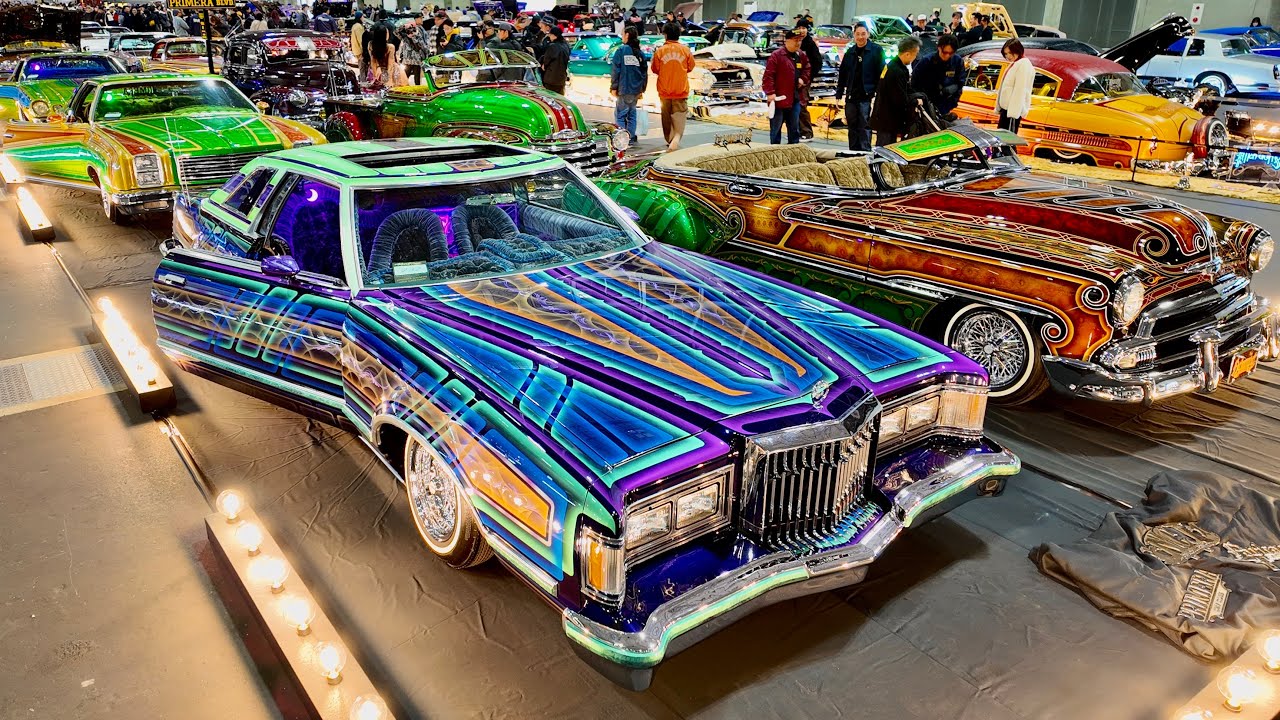 【ローライダー集結】Lowrider Magazine Legacy Tour Japan Super Show 2024【4K】会場内を埋め尽くすド派手なアメ車達!!