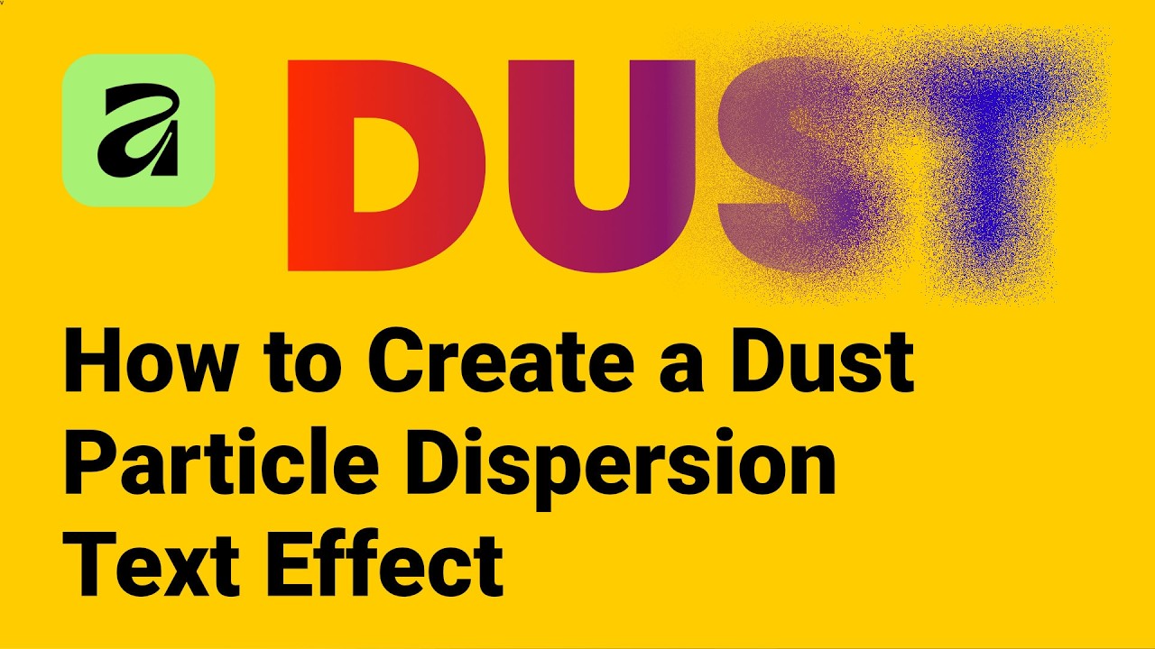 How to Create a Dust Particle Dispersion Text Effect in Affinity 