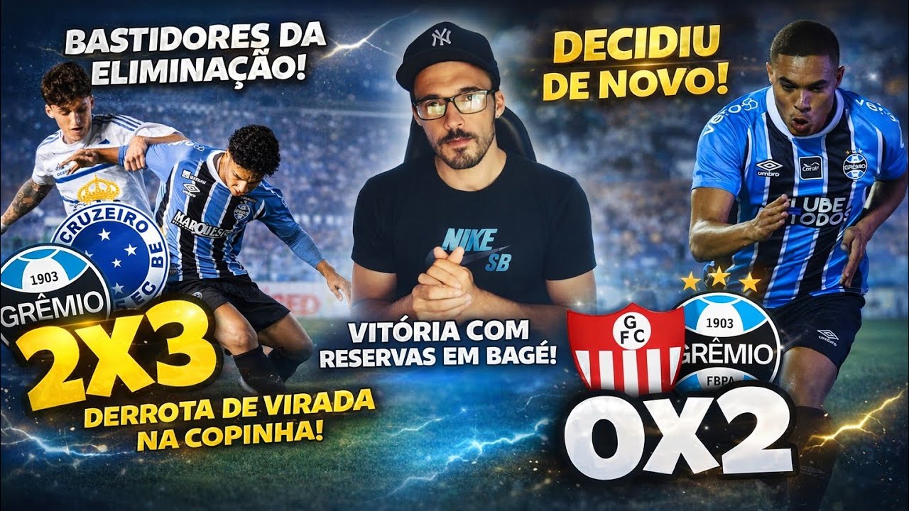 🔵 VITÓRIA EM BAGÉ E DERROTA NA COPINHA DE VIRADA! ESTREIA DE WEVERTON, VINE DA POSE DECIDIU DE NOVO!