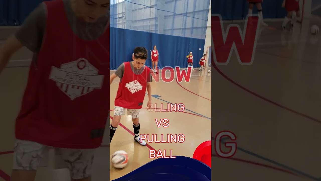 Futsal Training - How To Know Rolling vs Pulling Ball