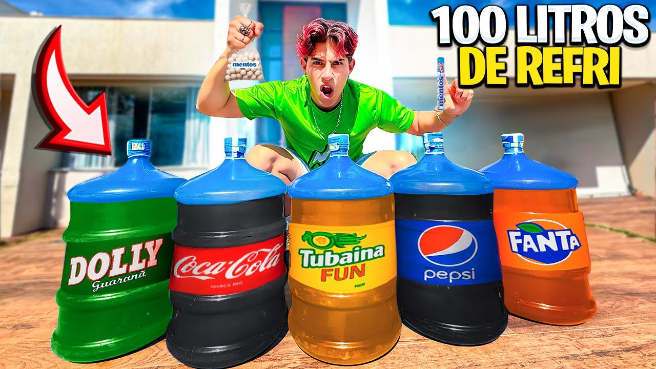 FIZ UM REFRIGERANTE DE 100 LITROS *explodiu?
