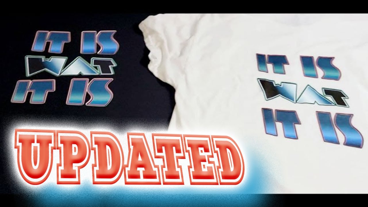 Heat Transfer Paper | Sublimation | Cotton T-shirt UPDATED