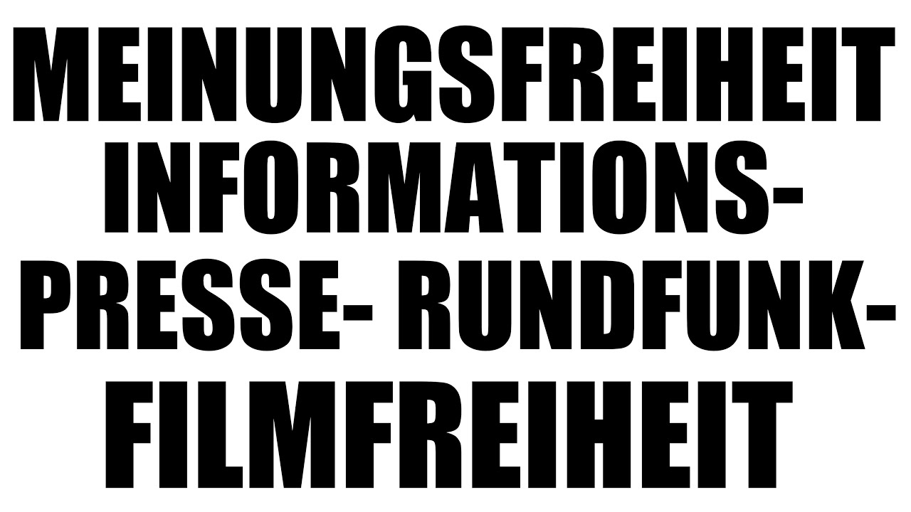Meinungsfreiheit, Informations-, Rundfunk-, Film- & Pressefreiheit: Art 5 I GG - Grundrechte 3.14