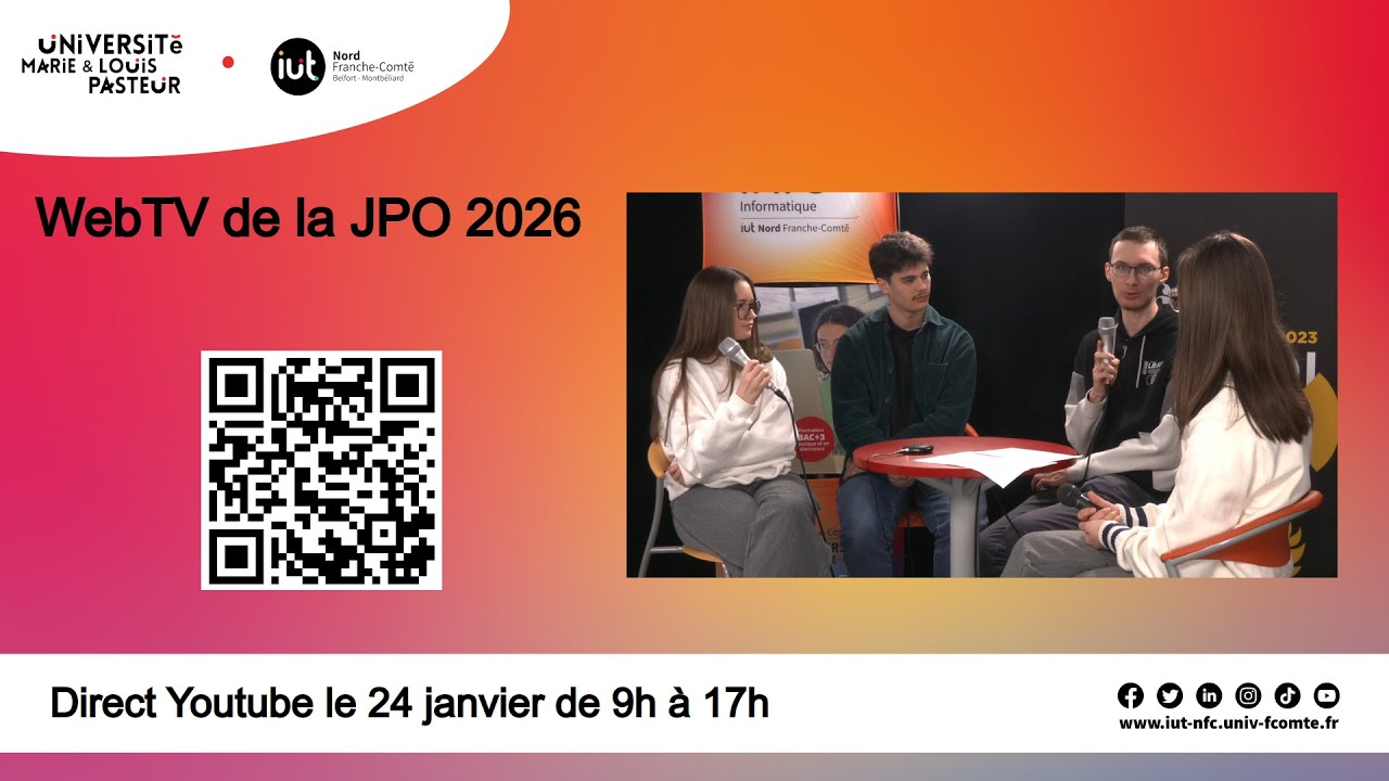 WebTV de la Journée Portes Ouvertes 2026