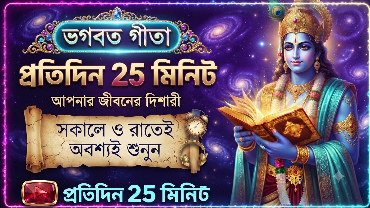 🌼🙏 ভগবানের বাণী, জীবনের চাবিকাঠি 📖💙 শ্রীমৎ ভগবত গীতা || 📖💙পুরো ভিডিওটা শুধু একবার দেখো