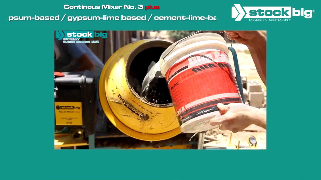 stockbig® Germany No.3 Mixerplus Plastering Machine/Conveying Pump