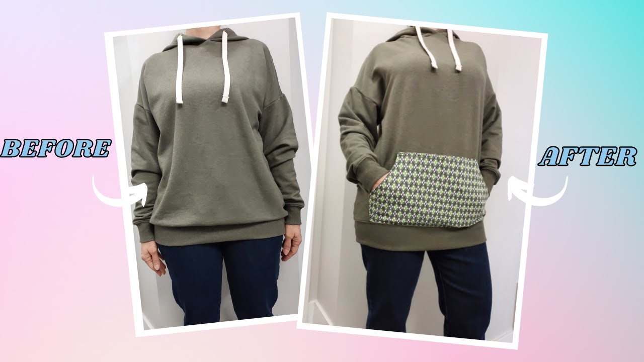 SEW EASY Kangaroo Pocket on Hoodie - DIY- Sewing Tutorial