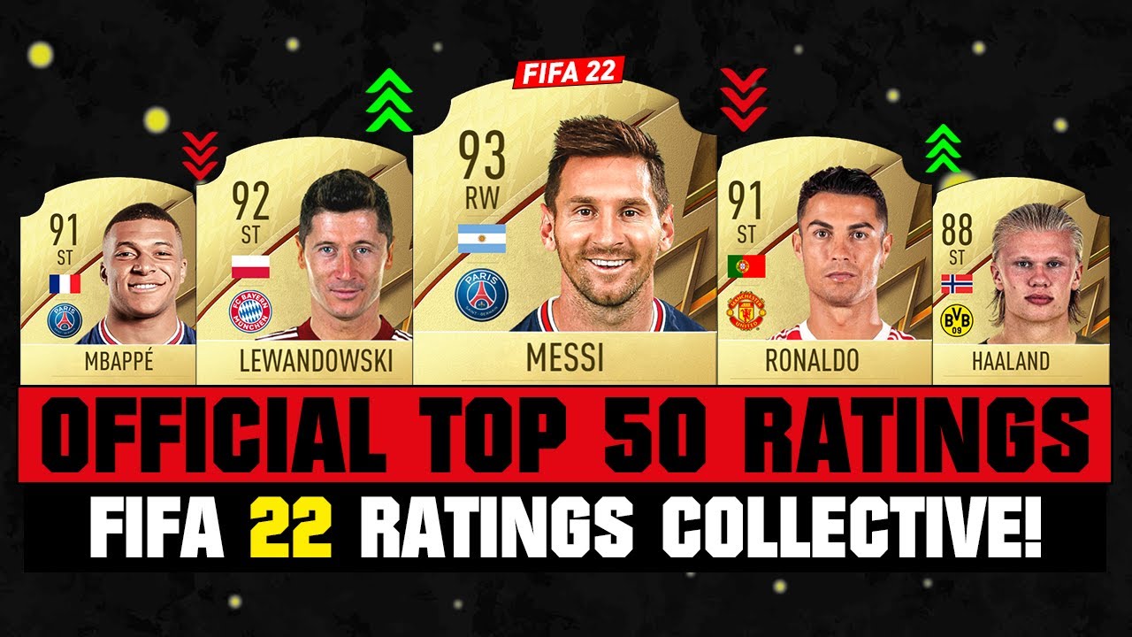 FIFA 22 | OFFICIAL TOP 50 RATINGS! 😱🔥 ft. Messi, Ronaldo, Mbappe&hellip; etc