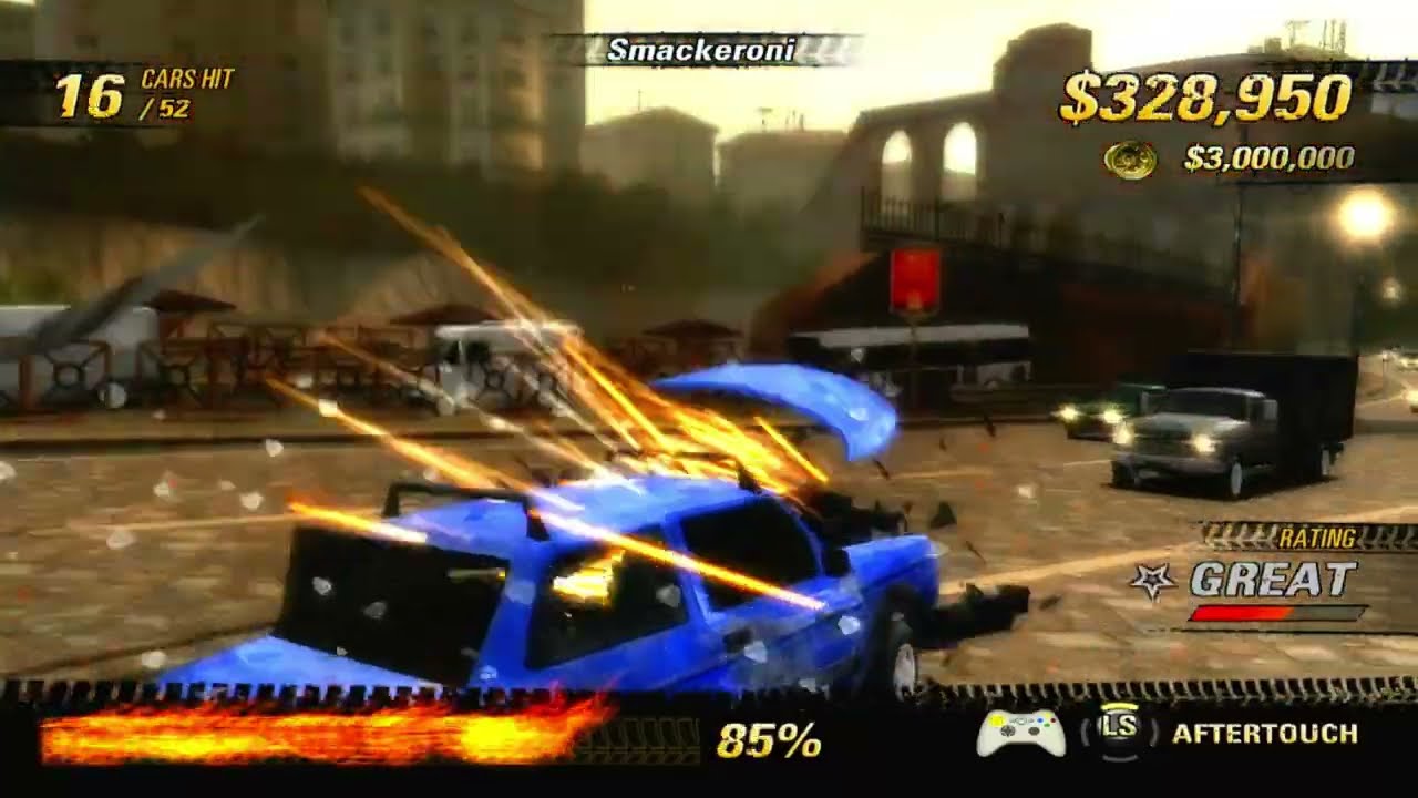 Burnout Revenge Xbox 360: Crash - Smackeroni $9,984,000 Million Score! (Best Video)