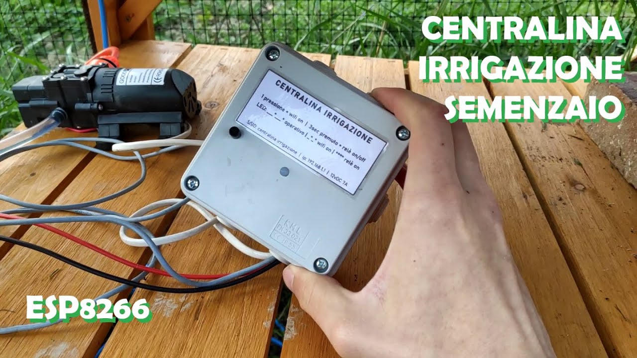 Centralina irrigazione semenzaio fai da te - ESP8266