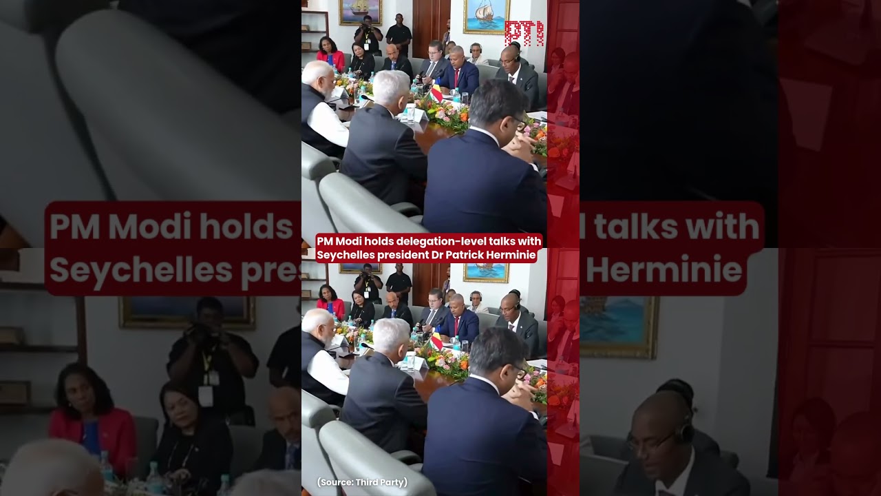 PM Modi holds delegation-level talks with Seychelles president Dr Patrick Herminie