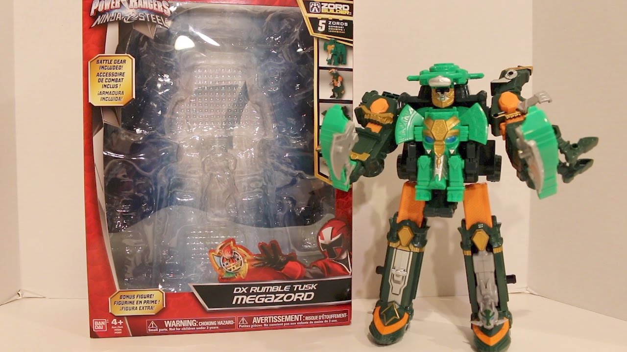 DX Rumble Tusk Megazord Review [Power Rangers Ninja Steel]