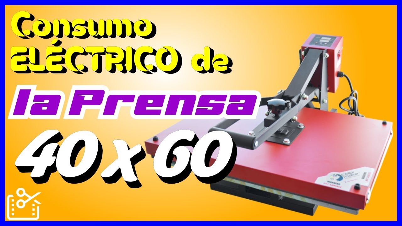 CONSUMO EL&Eacute;CTRICO de la Prensa plana 60x40